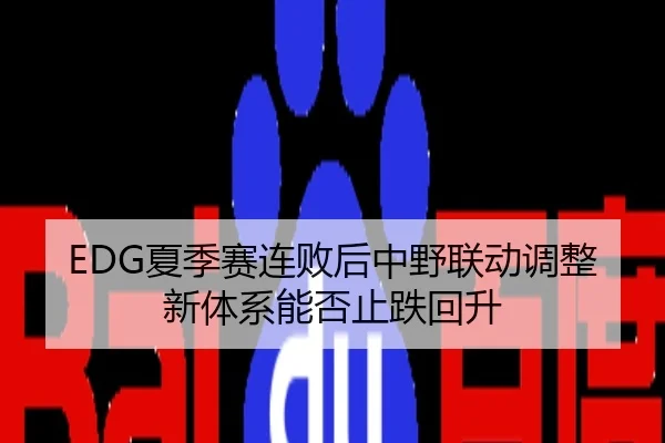 EDG夏季赛连败后中野联动调整新体系能否止跌回升